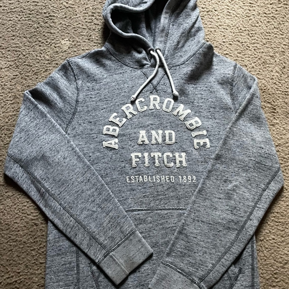 Size Medium Abercrombie & Fitch Gray Hoodie for Men